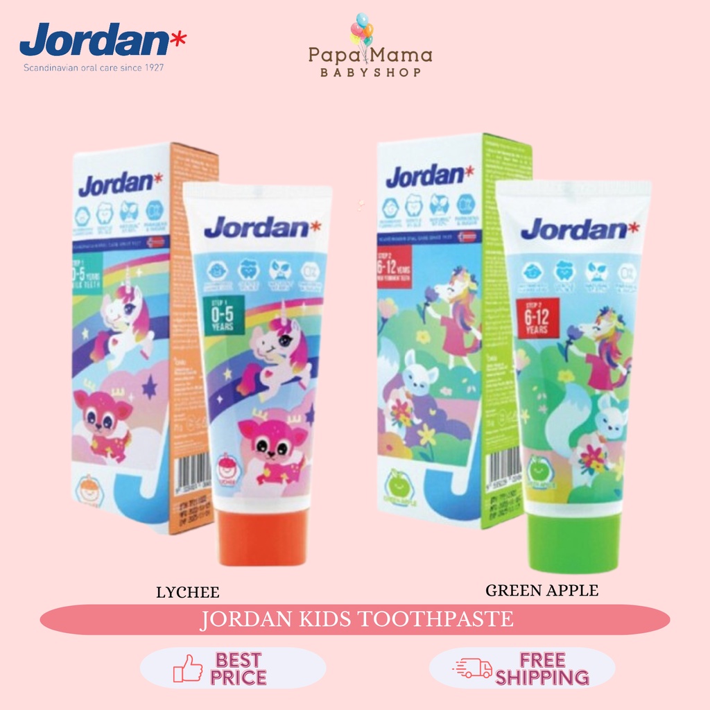 JORDAN KIDS TOOTHPASTE ยาสีฟันสําหรับเด็ก
