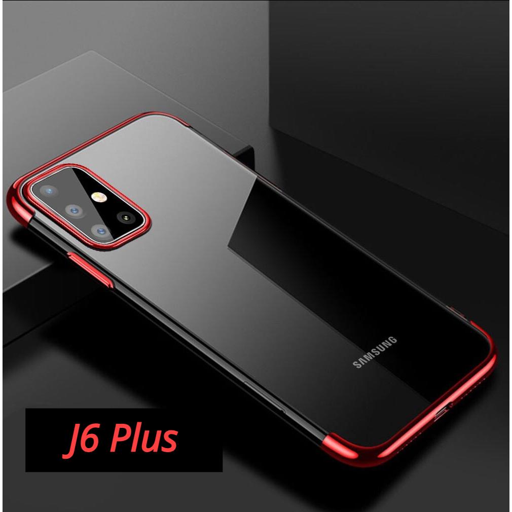 เคส Samsung J6Plus / J6+ สำหรับซัมซุง ใสขอบสี กันกระแทก นิ่ม TPU Case