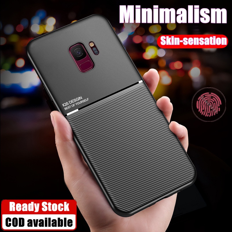 สําหรับ Samsung Galaxy S9 S9plus S9 + Slim Fit Minimalist Skin-sensation หนังวีเนียร์กรณีในตัวแผ่นโล
