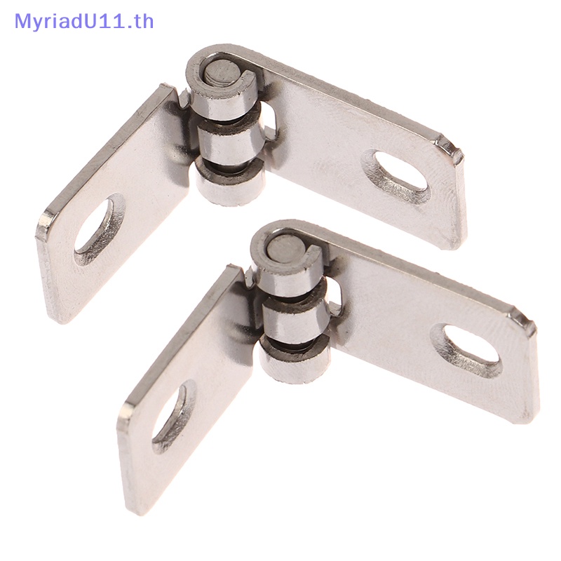 Myriadu บานพับสเตนเลส พับได้ สําหรับกล่องไวน์ เครื่องประดับ ของขวัญ ตกแต่งระเบียง 2 ชิ้น