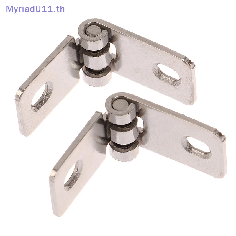 Myriadu บานพับสเตนเลส พับได้ สําหรับกล่องไวน์ เครื่องประดับ ของขวัญ ตกแต่งระเบียง 2 ชิ้น