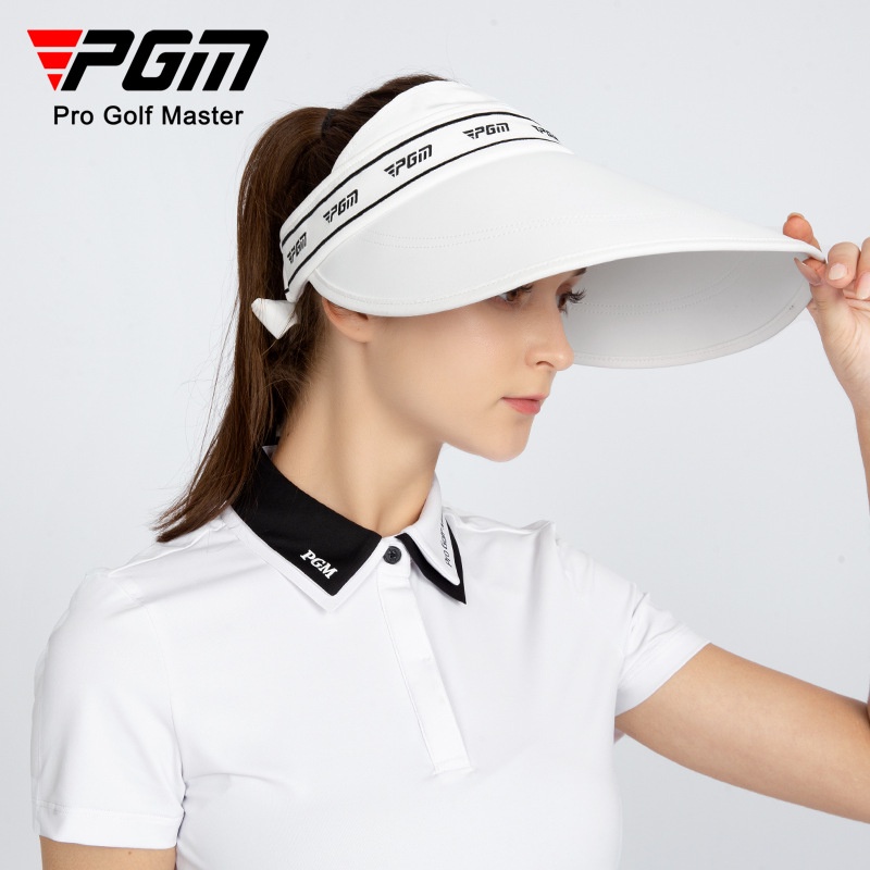 PGM MZ047 ผู้หญิงกอล์ฟไม่มีหมวกด้านบนครีมกันแดดครีมกันแดดขอบใหญ่ 15.8 ซม.ป้องกันรังสียูวีสุภาพสตรี Sunhat