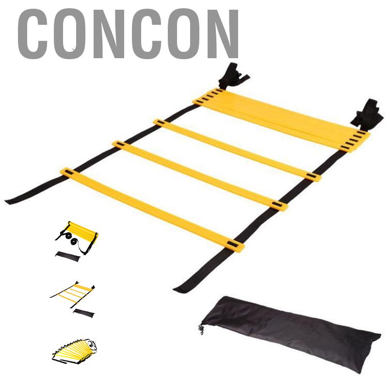 Concon Training Ladder Nylon Rope PP Adjustable Spacing Speed Footwork Practice Equipment