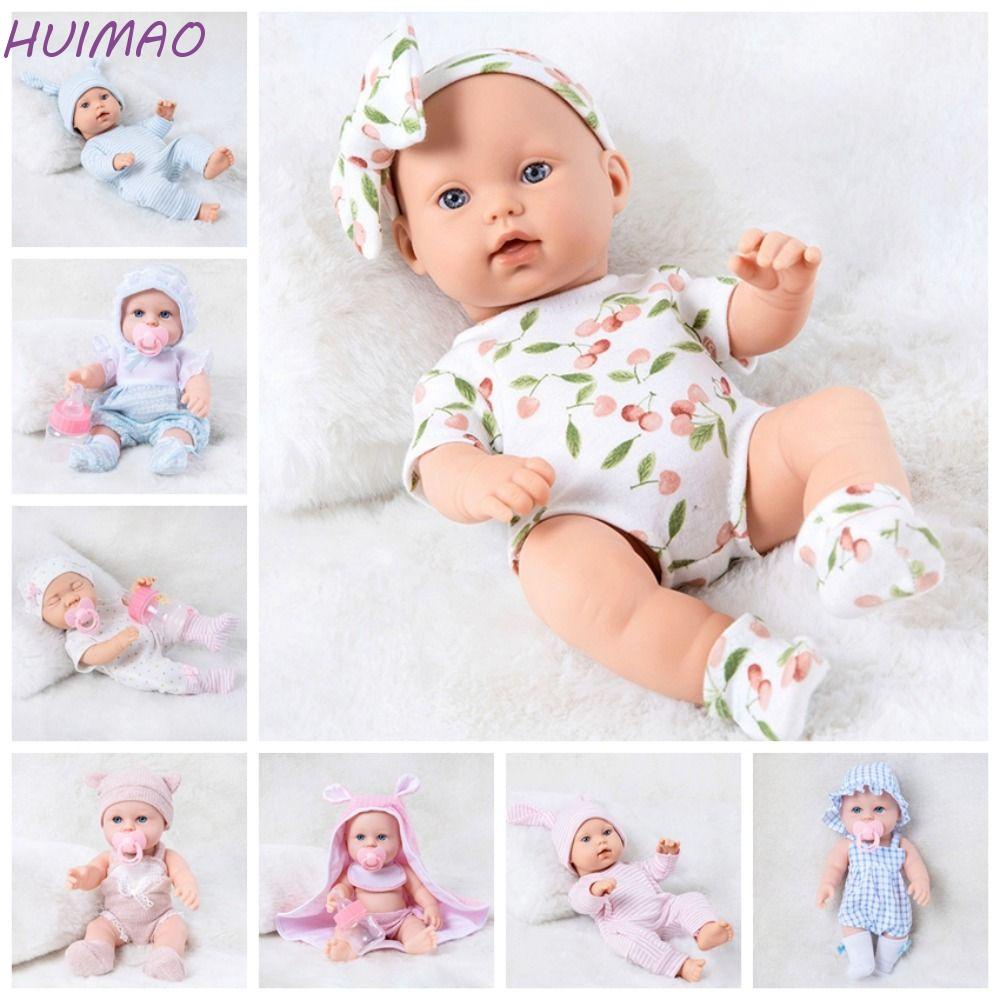 Huimao ตุ๊กตาเด็กทารกเสมือนจริง ซิลิโคนนิ่ม 30 ซม. 30 ซม. ของขวัญวันเกิด สําหรับเด็กผู้หญิง