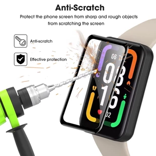 ฟิล์มเซรามิกโค้ง 3D สําหรับ For Xiaomi Band 9 Active / 8 Active Screen ป้องกันบน for Redmi Smart Band 3 2 / Amazfit Band 7 / Pro Full Curved Soft Screen Protector