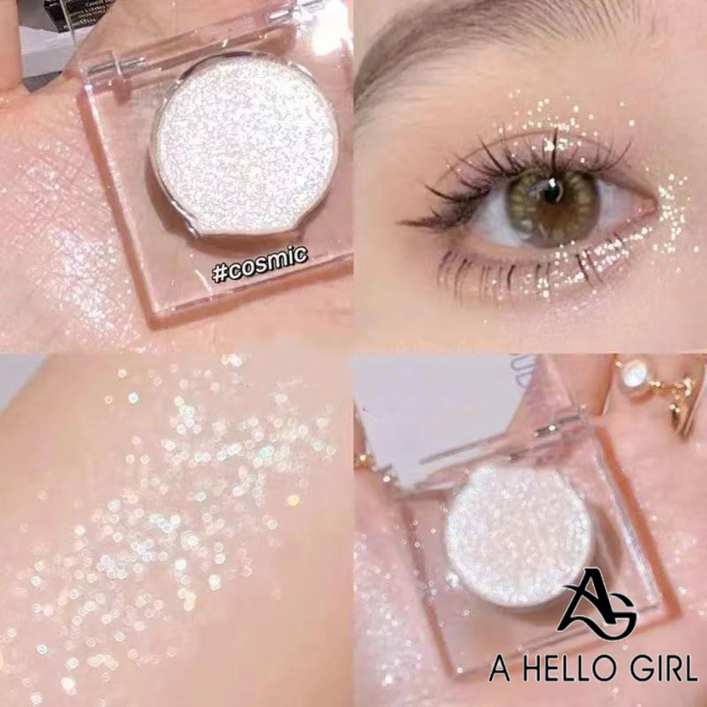A HELLO GIRL พาเลทอายแชโดว์ ประกายมุก แวววาว แวววาว ติดทนนาน ชุ่มชื้น กันน้ํา เครื่องประดับสําหรับเด็กผู้หญิง