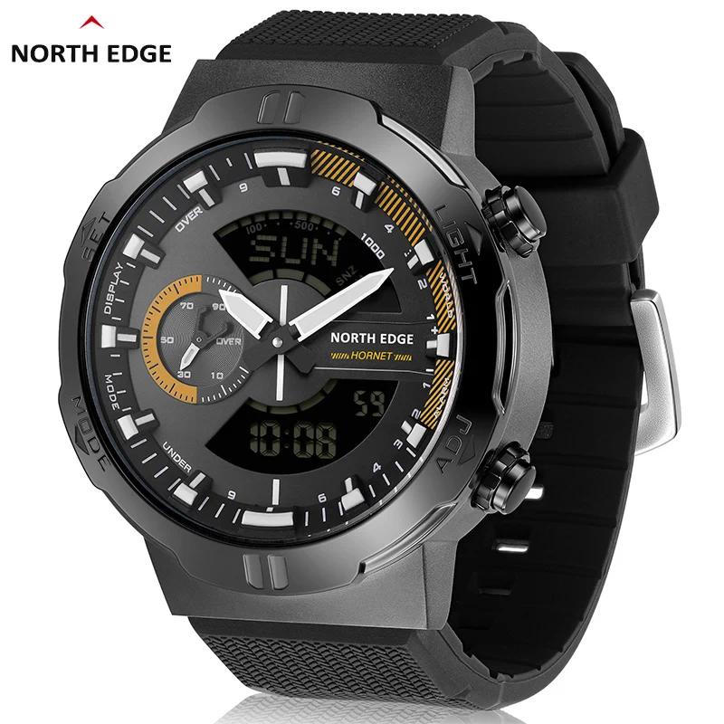 NORTH EDGE นาฬิกาข้อมือดิจิตอล Relogio Masculino นับถอยหลัง สไตล์สปอร์ต สําหรับผู้ชาย