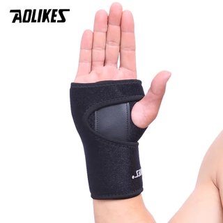AOLIKES สายรัดข้อมือเสริมเหล็กและปลอกนิ้วป้องกันการบาดเจ็บที่ข้อมือและนิ้ว สายรัดข้อแก้ปวดป้องกันแพลงสายรัดมือ