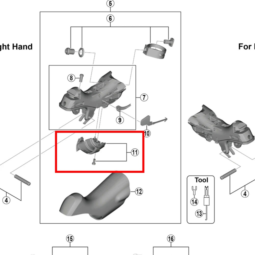 Shimano Dual Control Lever Unit Cover &Fixing Screw ST-5800/6800/R8000/R9100/R7020/R8020