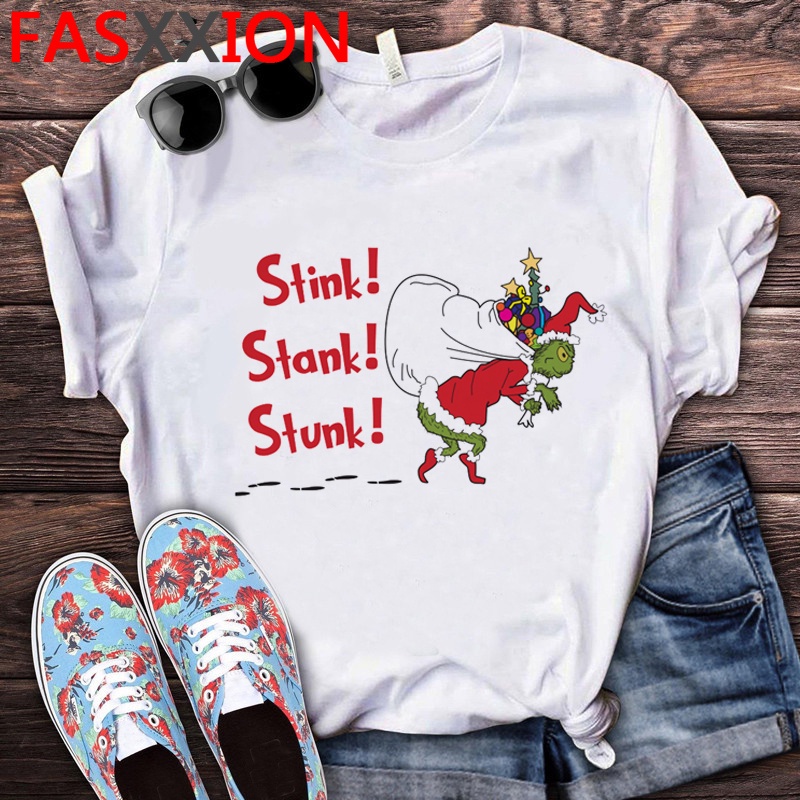 Merry Christmas Grinch Funny T Shirt Boys Girls T Shirt Men Women Grinch Tees Xmas Gift Tshirt Unise