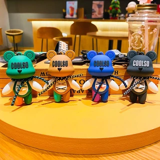 OKK Life Stop(A0806)*พร้อมส่งในไทย*พวงกุญแจ การ์ตูนหมี Coolso สุดเท่ สําหรับห้อยกระเป๋า/ห้อยกุญแจ สินค้าพร้อมส่งจากไทย