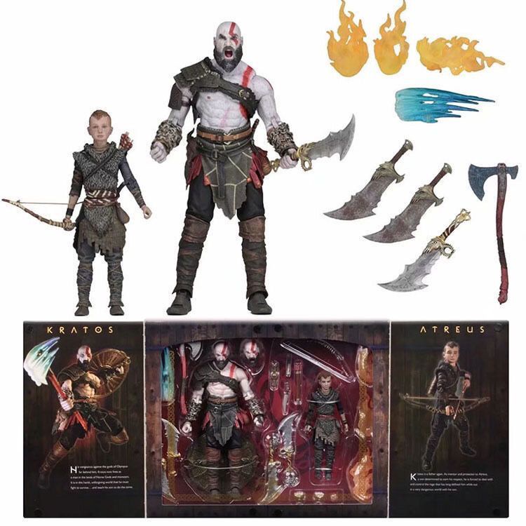 NECA 2018 God of War4 God of War4 God of War 4 Quitius Atlaus พ่อลูกชาย Ultimate Suit Deluxe Edition