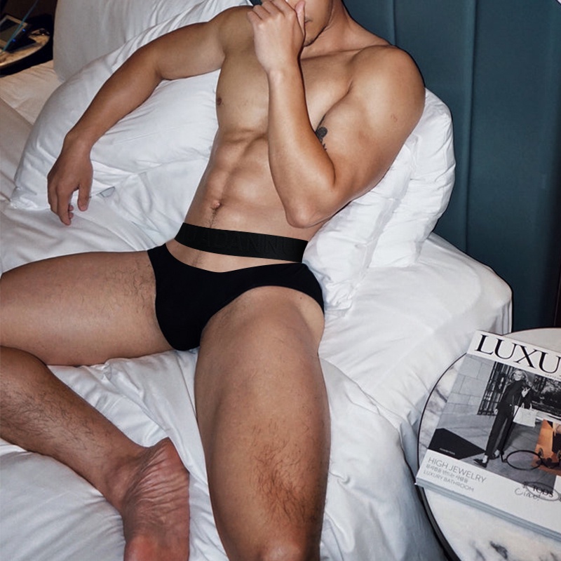 ใหม่ กางเกงชั้นใน ผ้าฝ้าย ระบายอากาศ กันลื่น แฟชั่นสําหรับผู้ชาย AD793