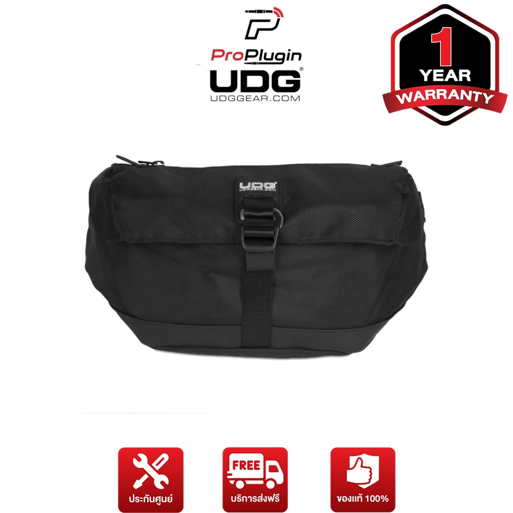 UDG Ultimate Waist Bag Black (U9990BL) กระเป๋าสะพายอเนกประสงค์ ใส่หูฟังดีเจได้ (ProPlugin)