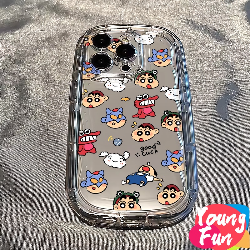 Case Redmi ลายการ์ตูนชินจังตลก เคสโทรศัพท์มือถือ TPU แบบนิ่ม ป้องกันเลนส์กล้อง สําหรับ Redmi Note 11 10 9 8 Pro Redmi 10C 9A 9C 9T 10A Xiaomi 12 11 Lite 11 10T 11T Poco X3 X4pro