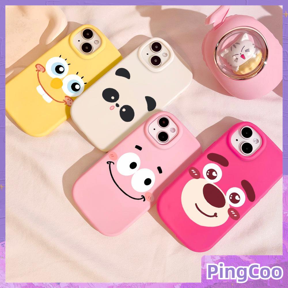 Pingcoo - เข้ากันได้สำหรับ เคส iphone 11 เคสไอโฟน เคสไอโฟน11 กรณีไขมันน้อย Frosted Case กรณี TPU นุ่ม Rose สีแดงสีชมพูสีขาวสีเหลืองน่ารักตลกหมีอิโมติคอนเข้ากันได้กับ iPhone 14 PRO MAX 13 12 11 XR 7 8 PLUS