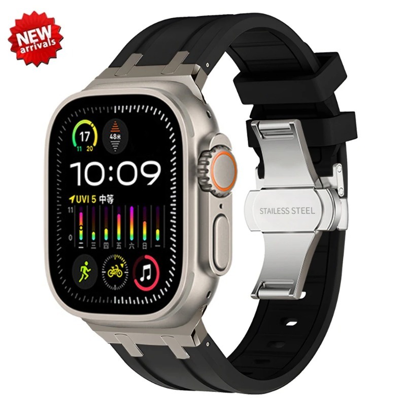 สายซิลิโคนสําหรับเล่นกีฬาสําหรับ ฉันดู พิเศษ3 2 49มม.6 5 4 กับ 40มม.44มม.หรูหรายางรัดสําหรับ ฉันดู ชุด11 10 9 8 7 46มม.45มม