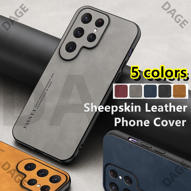 เคสโทรศัพท์หนังแกะ แบบนิ่ม สําหรับ Samsung A03 A12 A13 A23 A32 A50 A51 A52 A53 A70 A71 A72 A73 S22 Ultra S21 S20 FE S10 Plus