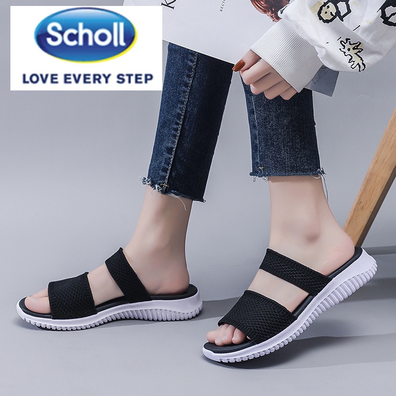 Scholl รองเท้าผู้หญิง scholl scholl scholl รองเท้าแตะชายหาดแบนผู้หญิง scholl Slides รองเท้า scholl ผู้หญิงรองเท้าแตะโบฮีเมียผู้หญิง
