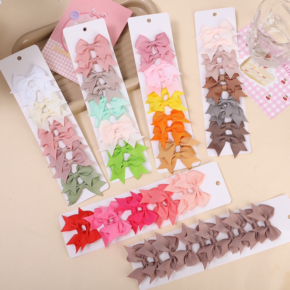 ผู้หญิง แฟชั่นเกาหลี ริบบิ้น โบว์ กิ๊บสูท / สาวหวาน สีลูกกวาด โบ ปิ่นปักผม ขนาดเล็ก / เครื่องประดับผมยอดนิยม / เด็กน่ารัก ซาติน เดคโค กิ๊บติดผม