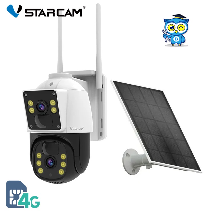 Vstarcam BG66DR กล้องวงจรปิด Solar Cell ใส่ซิม มีแบตในตัว แท้ศูนย์ไทย(แนะนำซิมAIS)