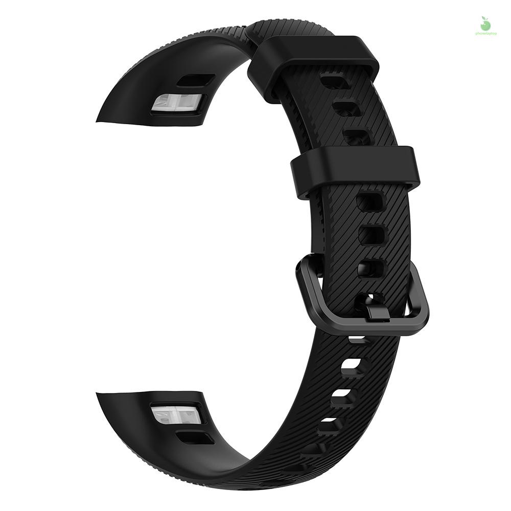 สายนาฬิกาข้อมือซิลิโคน แบบเปลี่ยน สําหรับ Huawei honor Band 4 Band 5 Smart Watch