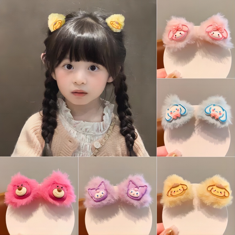 SANRIO ใหม่ กิ๊บติดผมหน้าม้า ตุ๊กตาซานริโอ้ น่ารัก แฟชั่นฤดูใบไม้ร่วง และฤดูหนาว เครื่องประดับผม สําหรับเด็กผู้หญิง