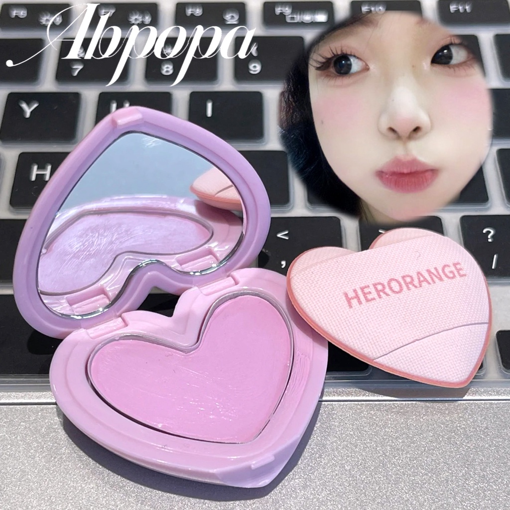 Herogange Natural Powder Blusher Cream 3 สี