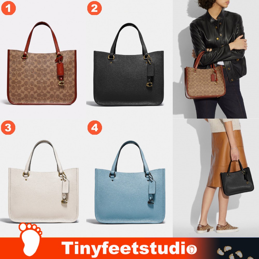 Tyler Carryall 28 In Signature Canvas C3889 C3460 ผู้หญิง หนังแท้ กระเป๋า coac h กระเป๋าสะพายข้าง