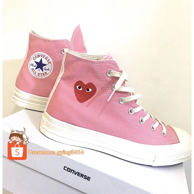 Converse Comme Des Garcons All Star CDG Play Chuck Taylor 70 CDG Shoes High Tops Sneaker Women Men