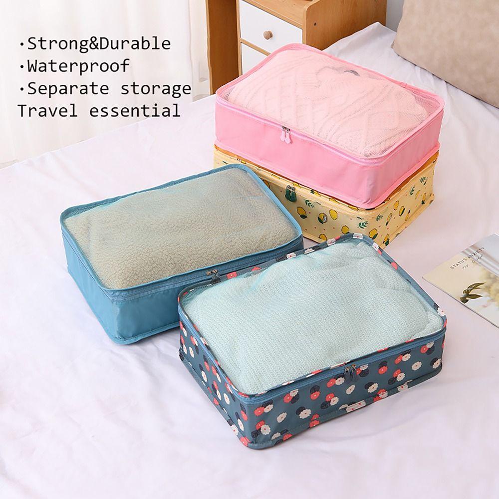 Yunhi กระเป๋าเก็บของสําหรับเดินทาง, รองเท้าบรรจุเสื้อผ้า Tidy Organizer เสื้อผ้าด้านในการเรียงลําดับ, ที่เก็บเสื้อผ้าตาข่ายพับได้กลางแจ้ง