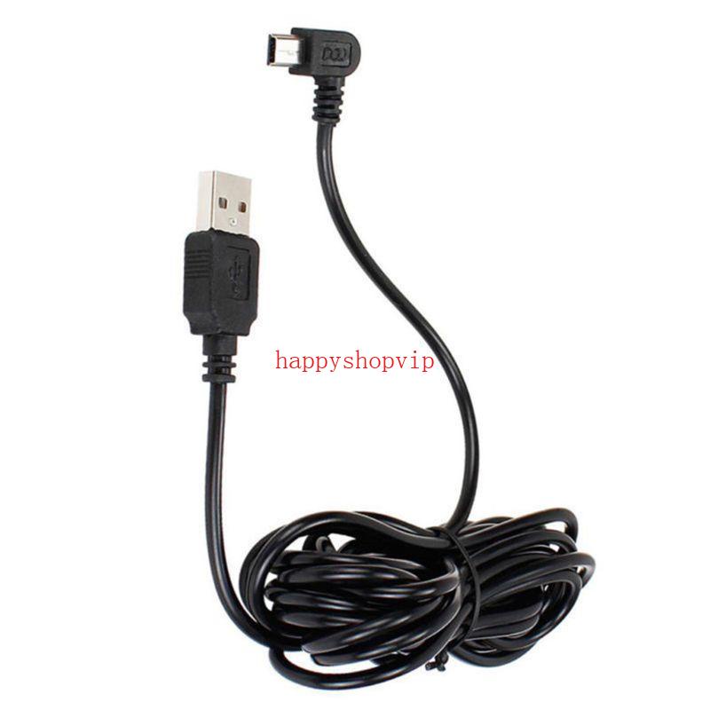 Hsv สายชาร์จ USB Type-A เป็น Mini 5Pin มุมขวา 3 5 เมตร สําหรับ GPS Navigator