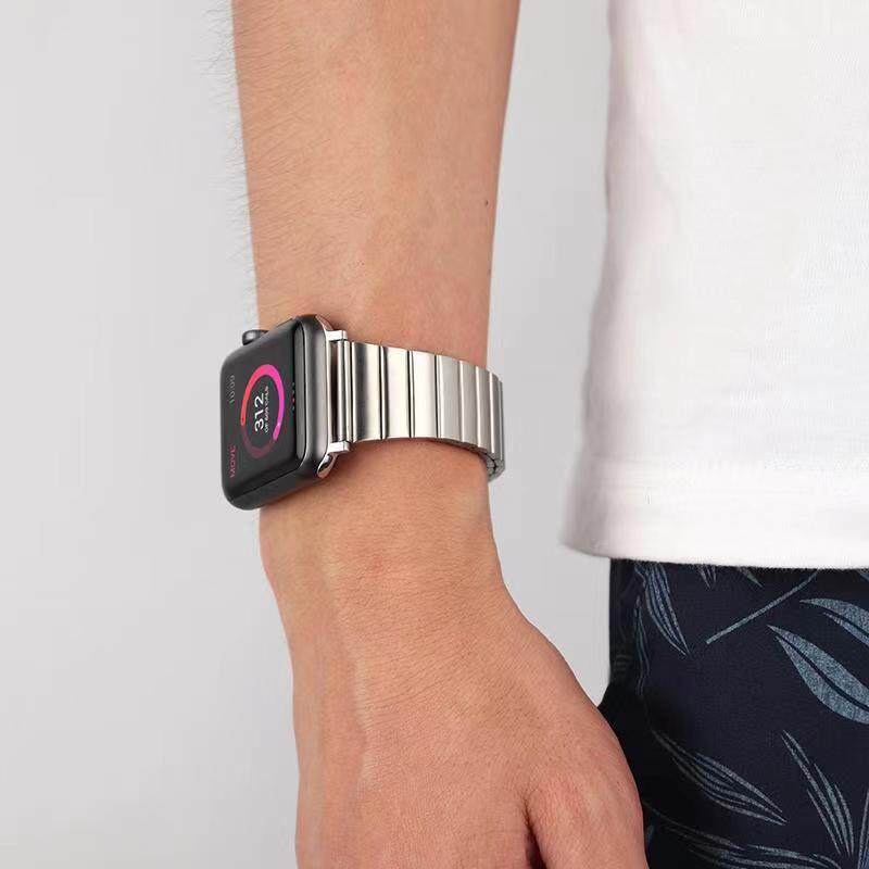 สายนาฬิกาข้อมือสเตนเลส สําหรับ แอปเปิล Watch Ultra 49มม. 8 7 6 5 4 se 41มม. 45มม. 40มม. 44มม. iWatch 3 2 1 38มม. 42มม. - รูปที่ 6