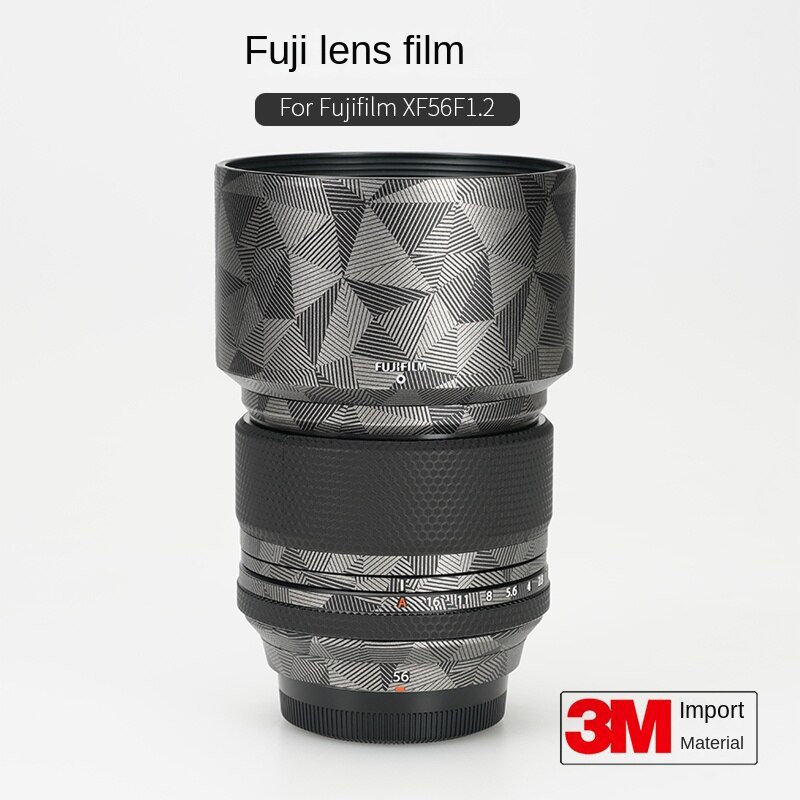 ฟิล์มสติกเกอร์คาร์บอนไฟเบอร์ ป้องกันเลนส์ สําหรับ Fuji XF56 F1.2 3M
