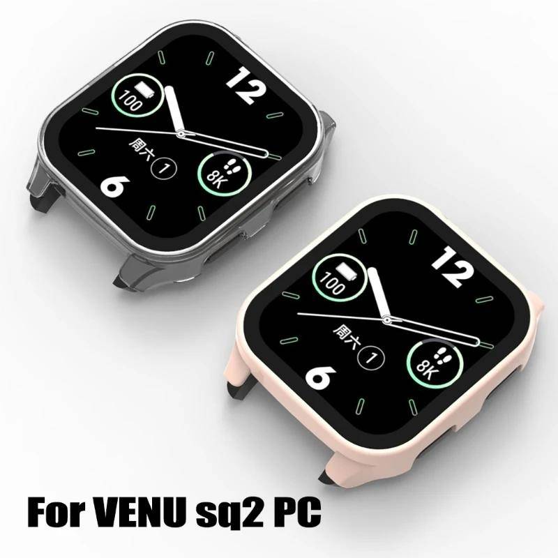 Garmin VenuSQ2 ฟิล์มกระจกนิรภัย PC แบบแข็ง กันกระแทก สําหรับ Garmin Venu SQ 2 Smart Watch