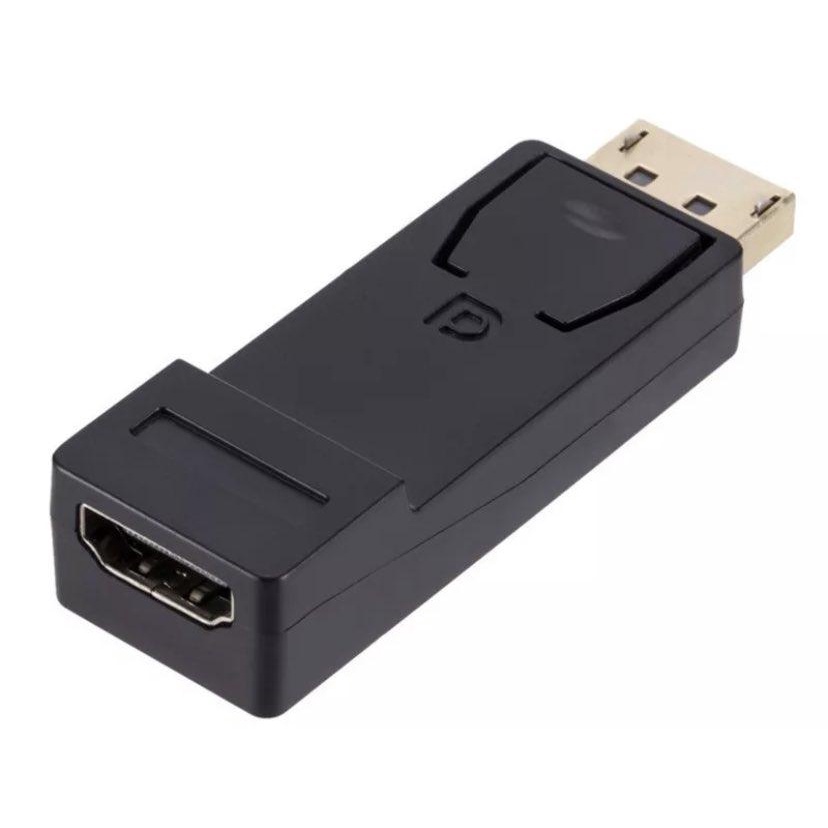 display port to hdmi อะแดปเตอร์แปลงวิดีโอ HDMI ตัวเมีย เป็นพอร์ตตัวผู้ 1080P DP TO HDMI