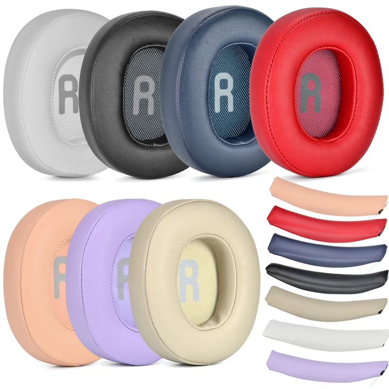 1 คู่แผ่นรองหูฟังสําหรับ JBL TUNE 700BT 710BT 700BTNC 720BT 750BT 760BTNC 770NC หูฟังโฟมนุ่มโปรตีนเบาะคุณภาพสูงแผ่นรองหูฟัง