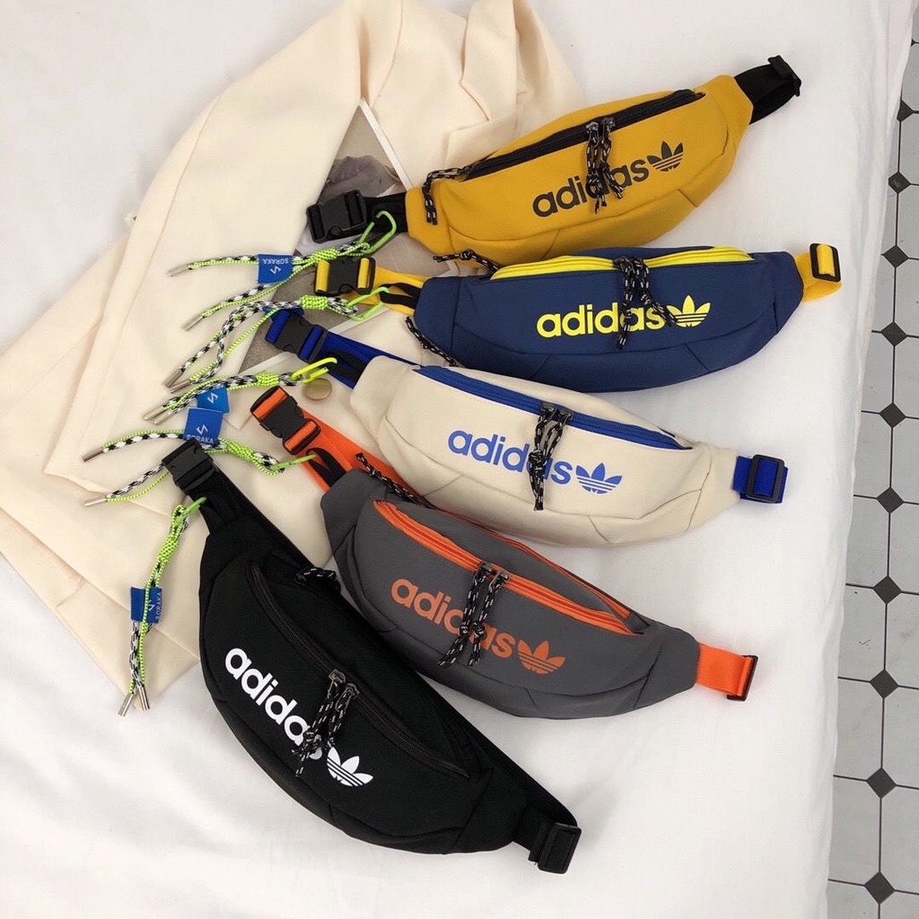 🔥พร้อมส่ง กระเป๋าคาดอกคาดเอว Adidas C91# ผู้ชายและผู้หญิง แฟชั่น