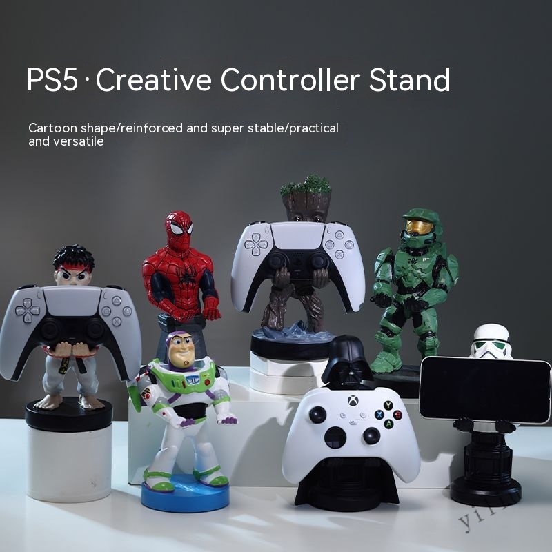 ตัวยึดเกมแพด PS5 สวิตช์ยึดเกมแพด การ์ตูนอนิเมะ PS4 สากล ตัวยึดโทรศัพท์มือถือ รูปเครื่องประดับ