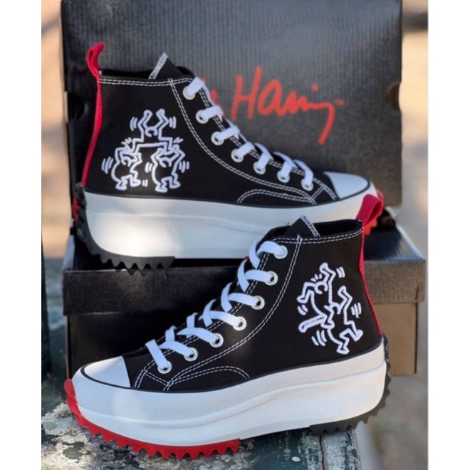 Converse x Keith Haring Run Star Hike High Top ส่งฟรี รองเท้า สำหรับขาย