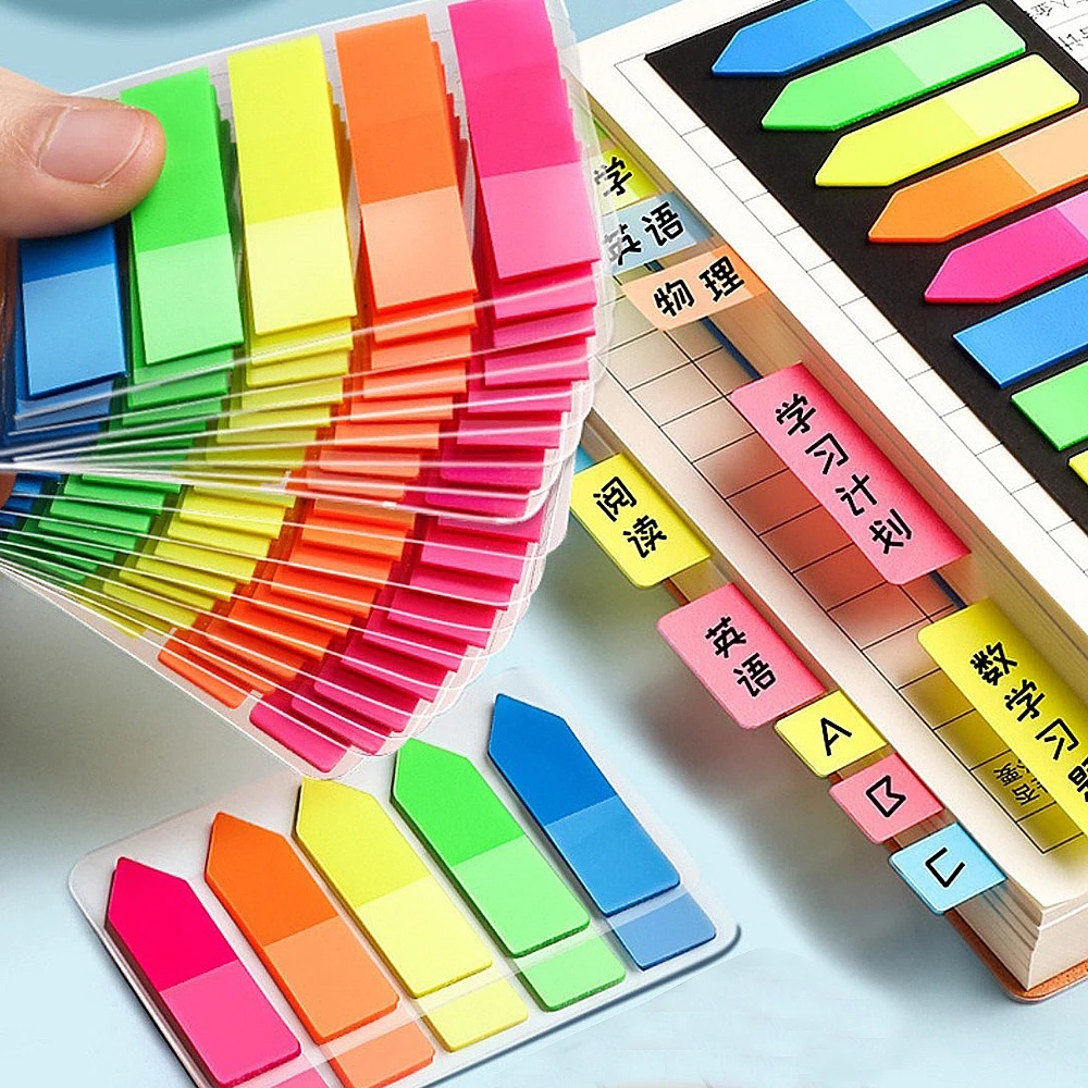 กระดาษโน้ต แบบใส มีกาวในตัว สีแคนดี้