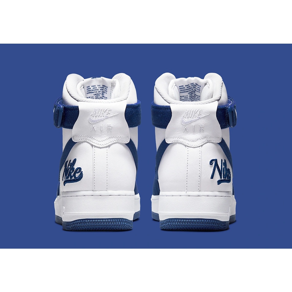 Nike Air Force 1 High '07 LV8 EMB "Dodgers" (DC8168-100) สินค้าลิขสิทธิ์แท้ Nike  แฟชั่น รองเท้า สำ