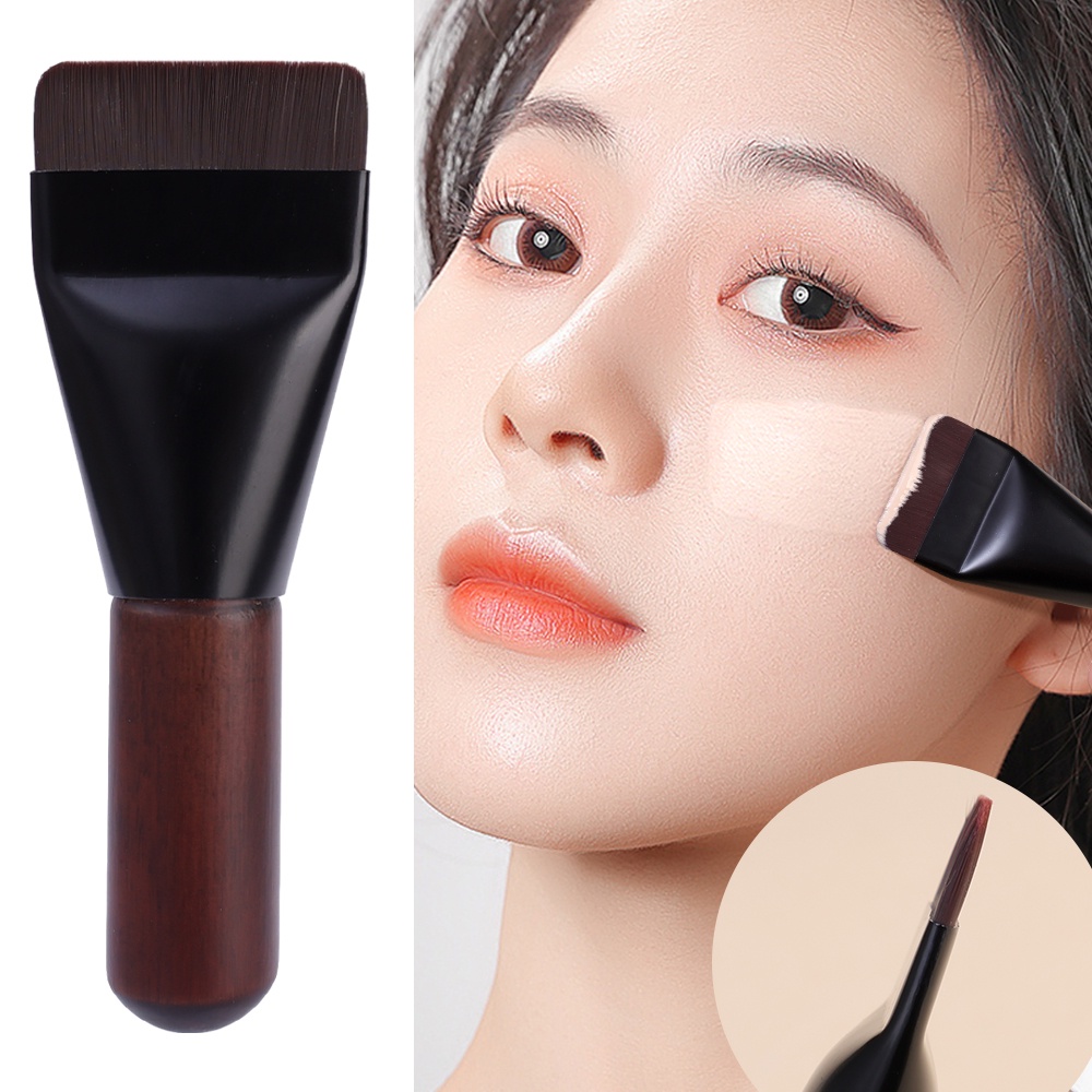 แปรงแต่งหน้า - ขนาดเล็ก บางเฉียบ แม่นยํา ไฟเบอร์นุ่ม - แปรงแต่งหน้า - สําหรับใบหน้า รองพื้น คอนซีลเลอร์ - แปรงรองพื้น - เครื่องมือเครื่องสําอาง