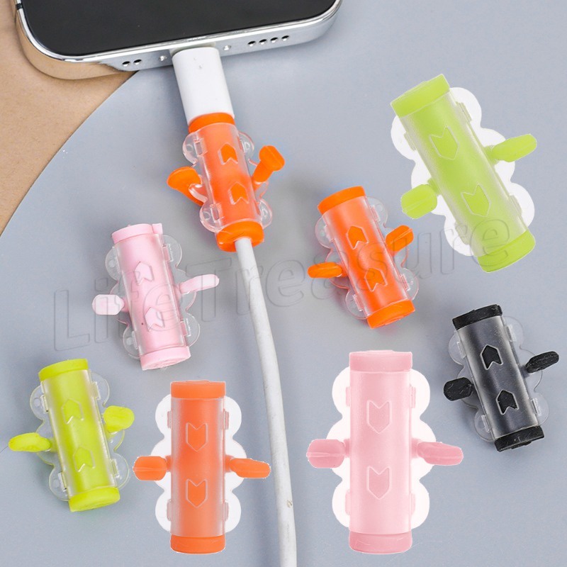 [ Featured ] ปลอกป้องกันสายเคเบิล USB ป้องกันการแตกหัก สําหรับ IPhone Android
