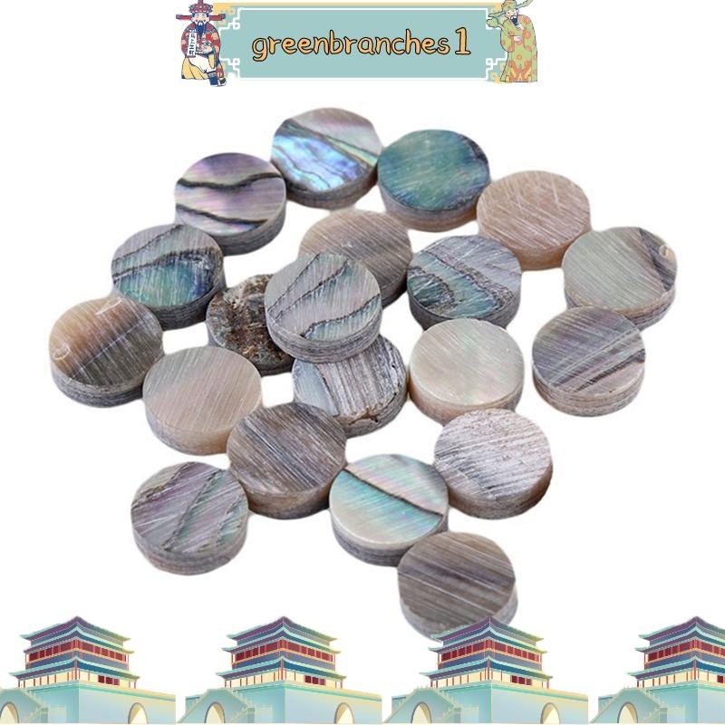 Green Paua Abalone Inlay Dots เครื่องทําแบนโจ อูคูเลเล่ กีตาร์ 6 มม. (แพ็คละ 20 ชิ้น) greenbranches1