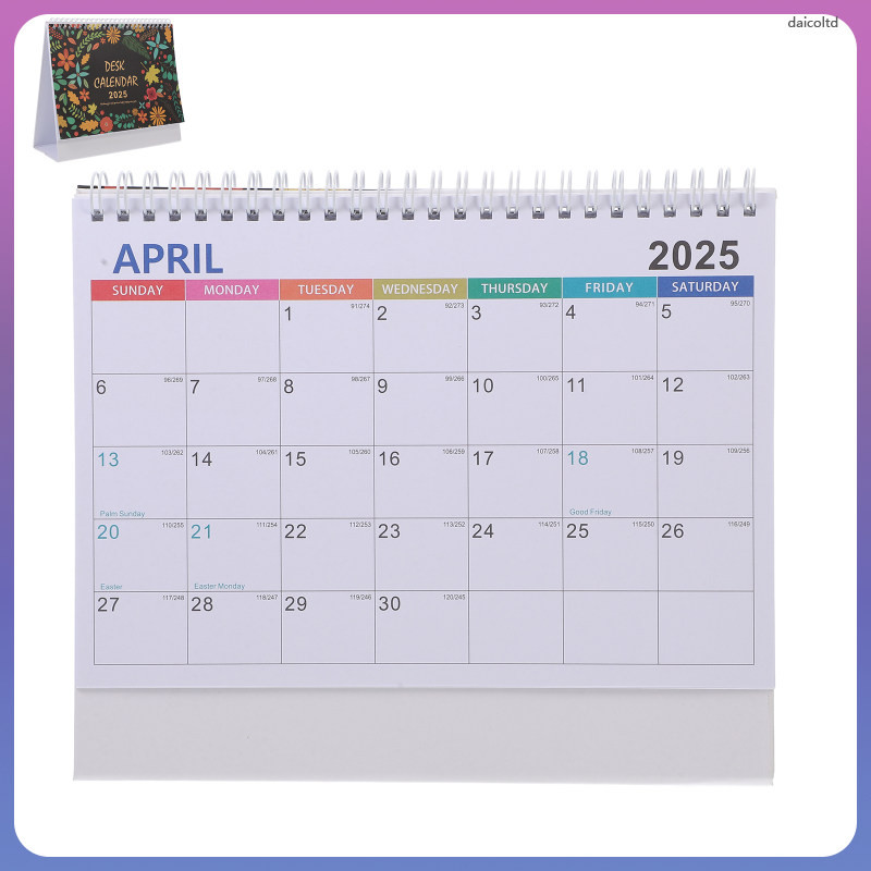 โต๊ะ Calender ยืนปฏิทิน Lunar การ์ดปีใหม่ เดสก์ท็อปรายเดือน Small Calander Office daicoltd