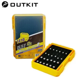 Outkit Double Side Fishing Tackle กล่องตกปลา Lure Jig Head กล่องตกปลาเหยื่อตกปลา Tackle สําหรับใบมีด Spinner