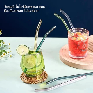 หลอดแก้วแบบใช้ซ้ำได้/หลอดทนความร้อนเกรดอาหารเป็นมิตรต่อสิ่งแวดล้อม/หลอดงอตรง