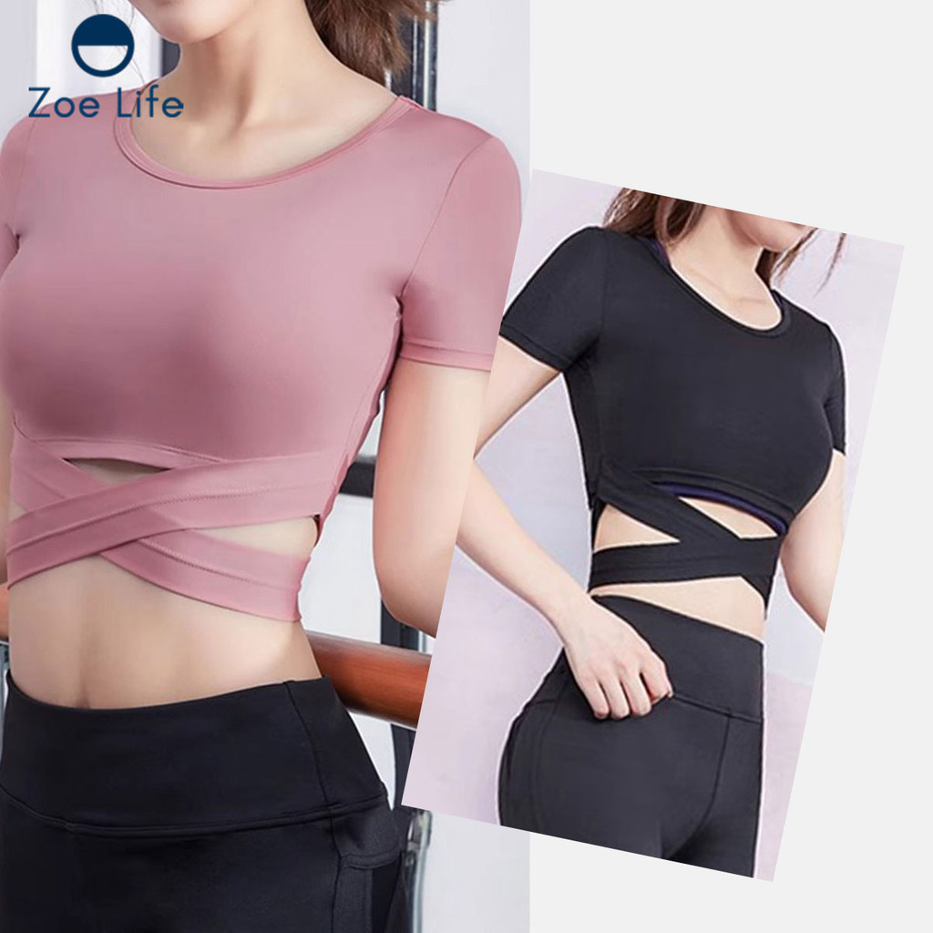 เสื้อกีฬาออกกำลังกายผู้หญิง ดีไซน์ทรงสวย สวมใส่สบาย