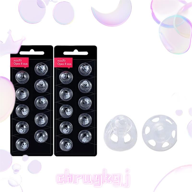 เครื่องช่วยฟังโดม Resound เครื่องช่วยฟังโดมสําหรับ MiniFit เปิด Vent Domes: 2 แพ็ค (8 มม.), Universa